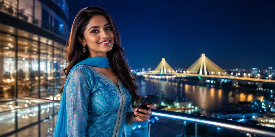 ময়মনসিংহে সালোয়ার কামিজ পরিহিতা নারী মোবাইলে 513 ক্যাসিনো অ্যাকাউন্ট পরিচালনা করছেন